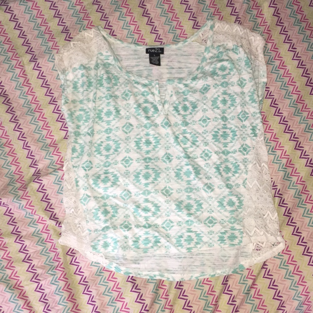 Rue21 patterned shirt